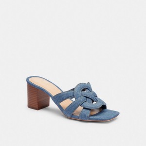 Coach Nikki Sandal Azul Anil Azuis | COH865748