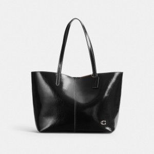 Coach North Tote Bag 32 Prateadas Pretas | COH865050