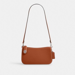 Coach Penn Shoulder Bag Prateadas | COH864825