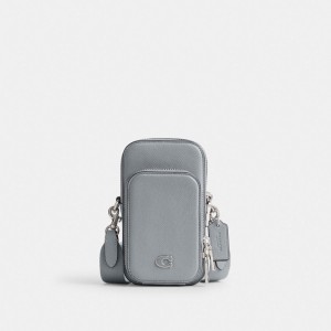 Coach Phone Crossbody Cinzentas Azuis | COH865244