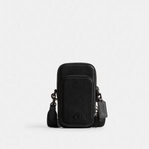 Coach Phone Crossbody Pretas | COH865298