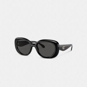Coach Pillow Tabby Round Sunglasses Pretas | COH866354