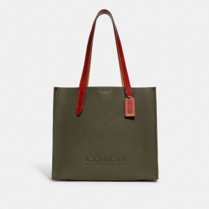 Coach Relay Tote Bag 34 Verdes | COH866647