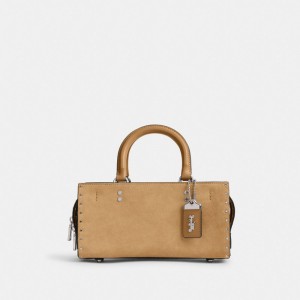Coach Rogue Bag 26 With Rivets Prateadas | COH865183