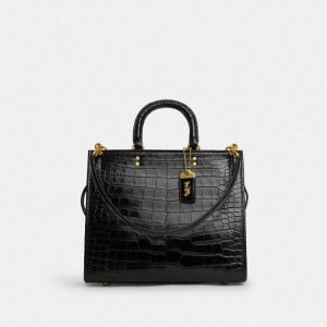 Coach Rogue Bag In Alligator Pretas | COH865162