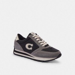 Coach Runner Sneaker Pretas Cinzentas | COH866799