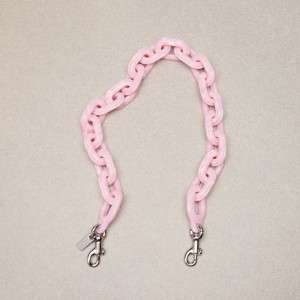 Coach Short Chain Strap Luz Rosa Multicoloridas | COH866427