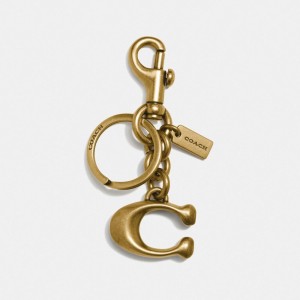 Coach Signature Bag Charm Douradas | COH866466