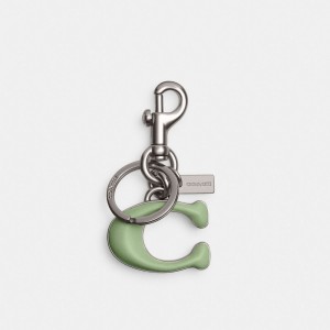 Coach Signature Bag Charm Prateadas | COH866467