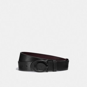 Coach Signature Buckle Cut To Size Reversible Belt, 38 Mm Pretas | COH866997