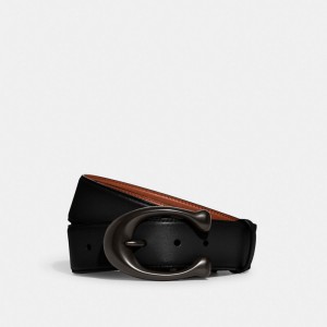 Coach Signature Buckle Cut To Size Reversible Belt, 38 Mm Pretas | COH867004