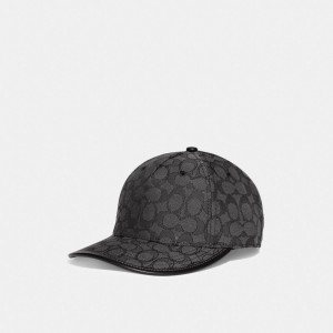Coach Signature Jacquard Baseball Hat Cinzentas | COH866417
