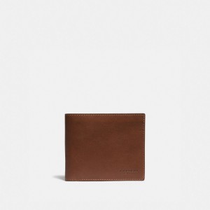 Coach Slim Billfold Wallet Marrom | COH866700