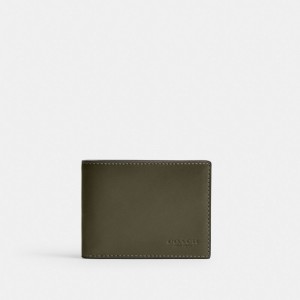 Coach Slim Billfold Wallet Verdes | COH866714