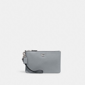 Coach Small Wristlet Prateadas Cinzentas Azuis | COH865633