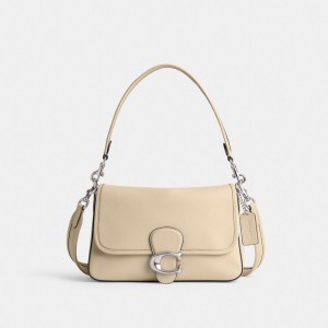 Coach Soft Tabby Shoulder Bag Prateadas Branco | COH865282