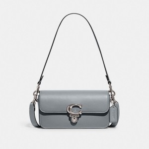 Coach Studio Baguette Bag Prateadas Cinzentas Azuis | COH864784