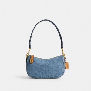 Coach Swinger Bag 20 Azul Anil | COH864991