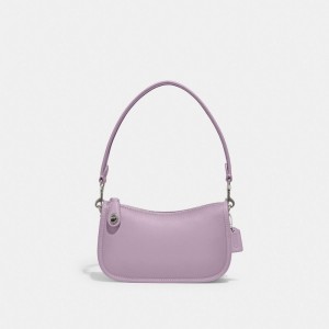 Coach Swinger Bag 20 Prateadas Roxo | COH864758