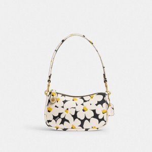 Coach Swinger Bag 20 With Floral Print Multicoloridas | COH864964