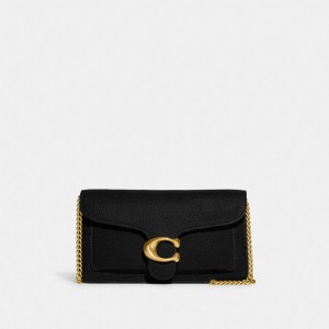 Coach Tabby Chain Clutch Pretas | COH865305