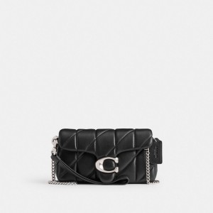 Coach Tabby Crossbody Wristlet With Pillow Quilting Prateadas Pretas | COH865643