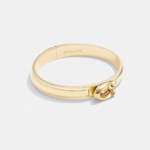 Coach Tabby Hinged Bangle Douradas | COH866152