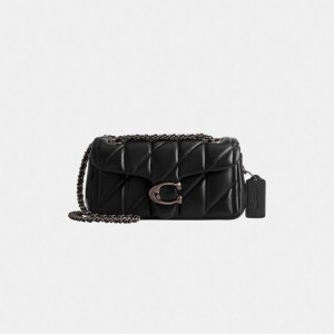 Coach Tabby Shoulder Bag 20 With Quilting Azuis Cinzentas Pretas | COH864998