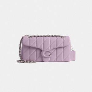 Coach Tabby Shoulder Bag 26 With Quilting Prateadas Roxo | COH864973