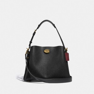 Coach Willow Shoulder Bag Pretas | COH865375