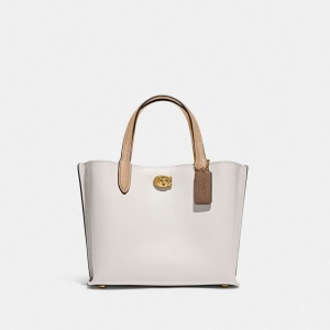 Coach Willow Tote Bag 24 In Colorblock Multicoloridas | COH865063