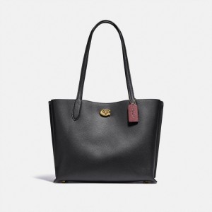 Coach Willow Tote Bag Pretas | COH865033