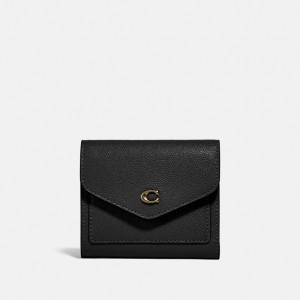 Coach Wyn Small Wallet Luz Douradas Pretas | COH865606