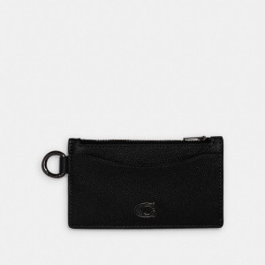 Coach Zip Card Case Pretas | COH865692