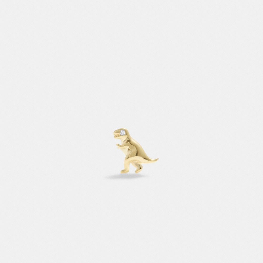 Coach 14 K Gold Rexy Single Stud Earring Douradas | COH866139