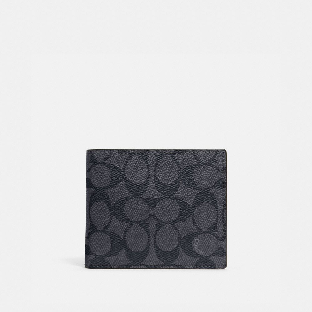 Coach 3 In 1 Wallet In Signature Canvas Cinzentas Pretas | COH866717