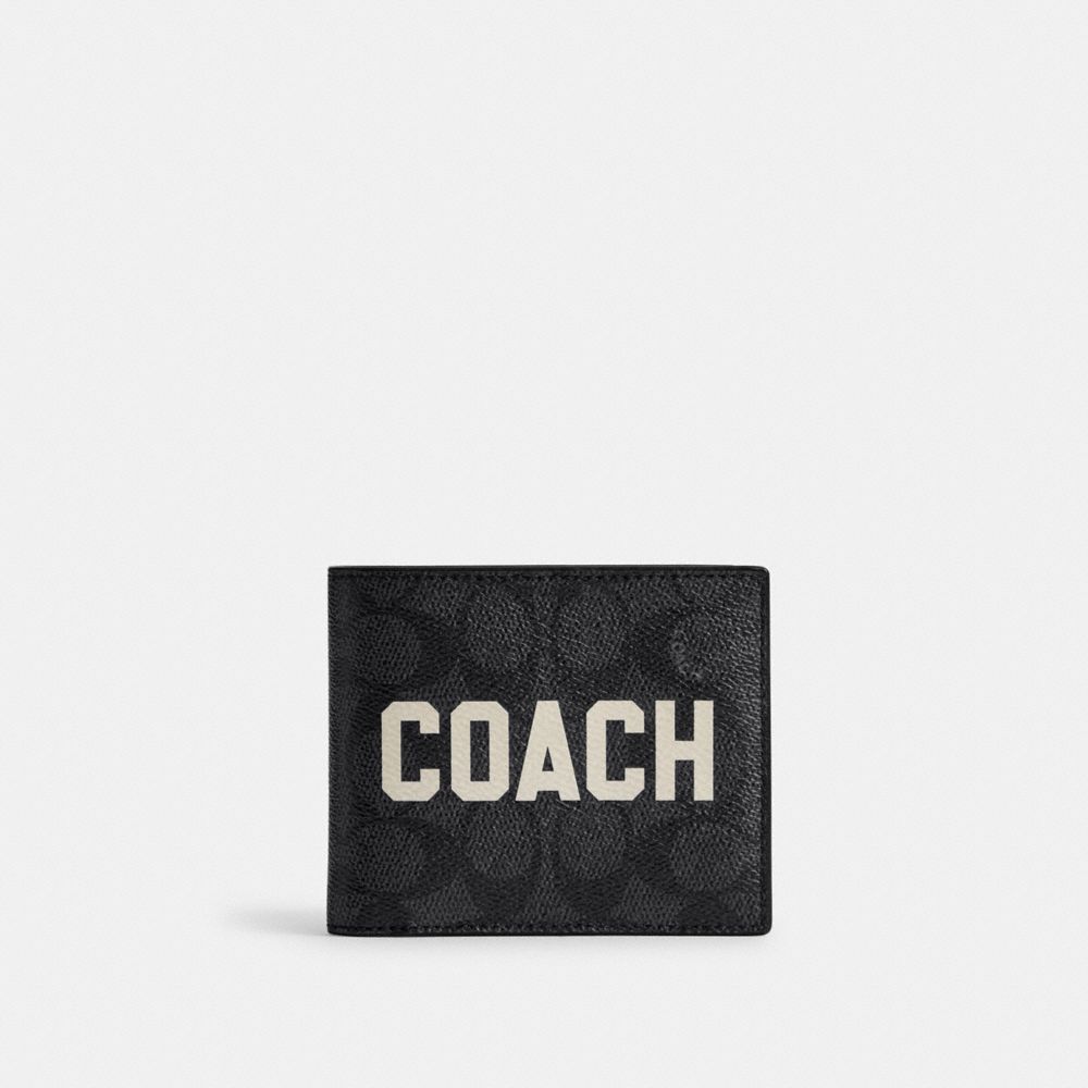 Coach 3 In 1 Wallet In Signature Canvas With Graphic Cinzentas Multicoloridas | COH866724