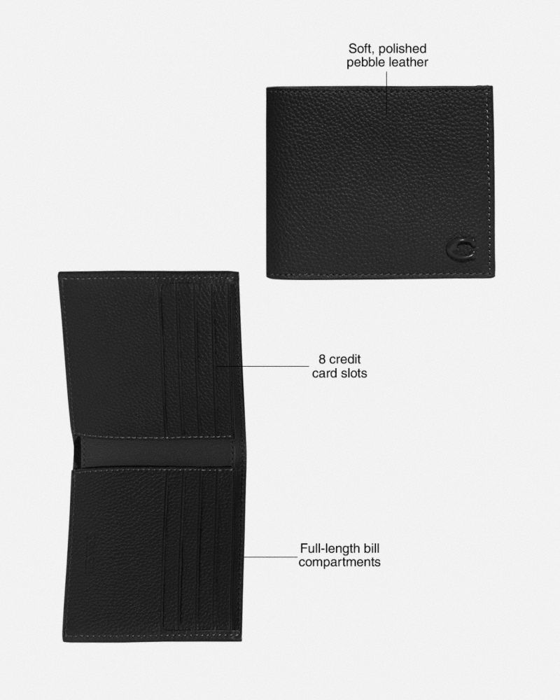Coach 3 In 1 Wallet With Signature Canvas Interior Cinzentas Azuis | COH866696