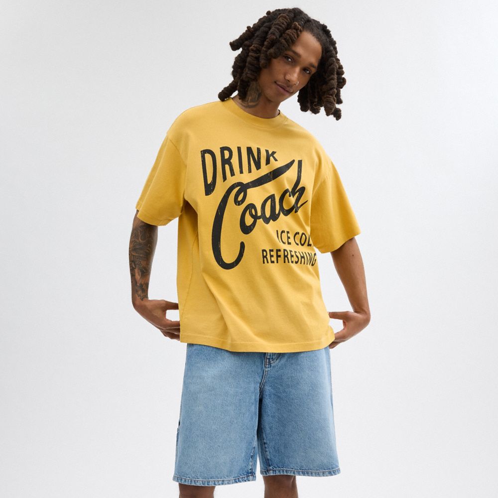 Coach Americana T Shirt Amarelas | COH866927