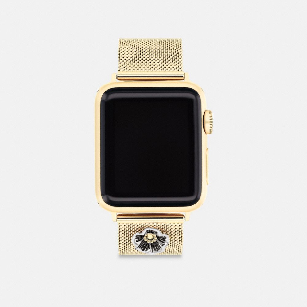 Coach Apple Watch® Strap, 38 Mm, 40 Mm And 41 Mm Douradas | COH866961