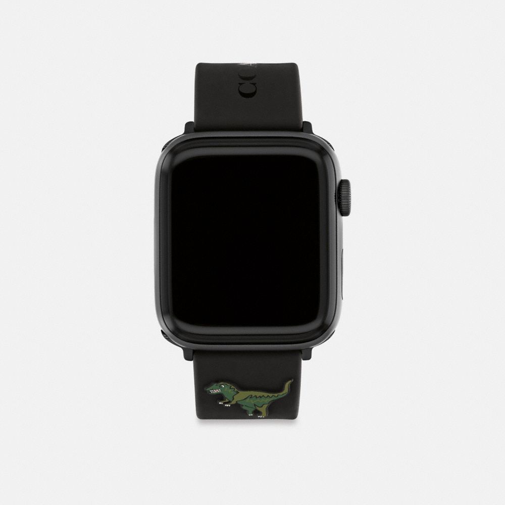 Coach Apple Watch® Strap, 42 Mm, 44 Mm And 45 Mm Pretas | COH866960