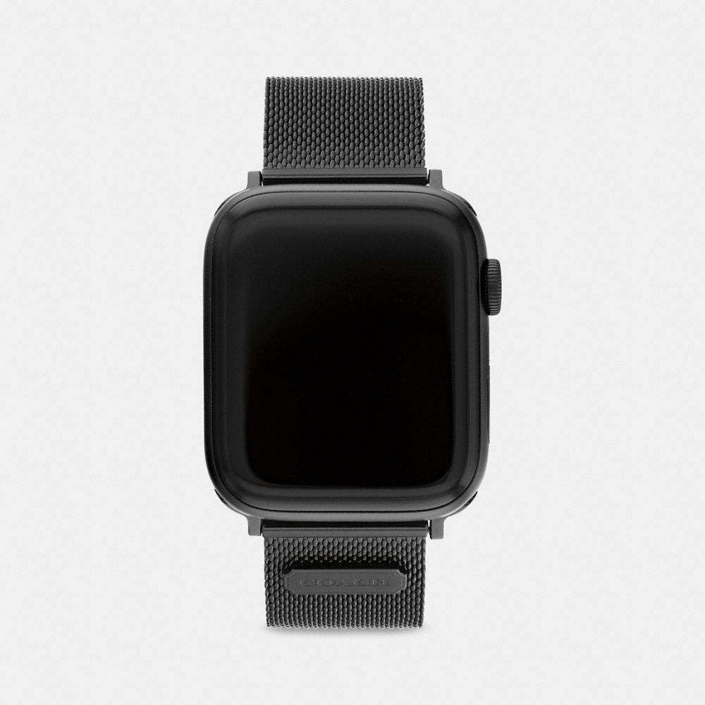 Coach Apple Watch® Strap, 42 Mm And 44 Mm Pretas | COH866272
