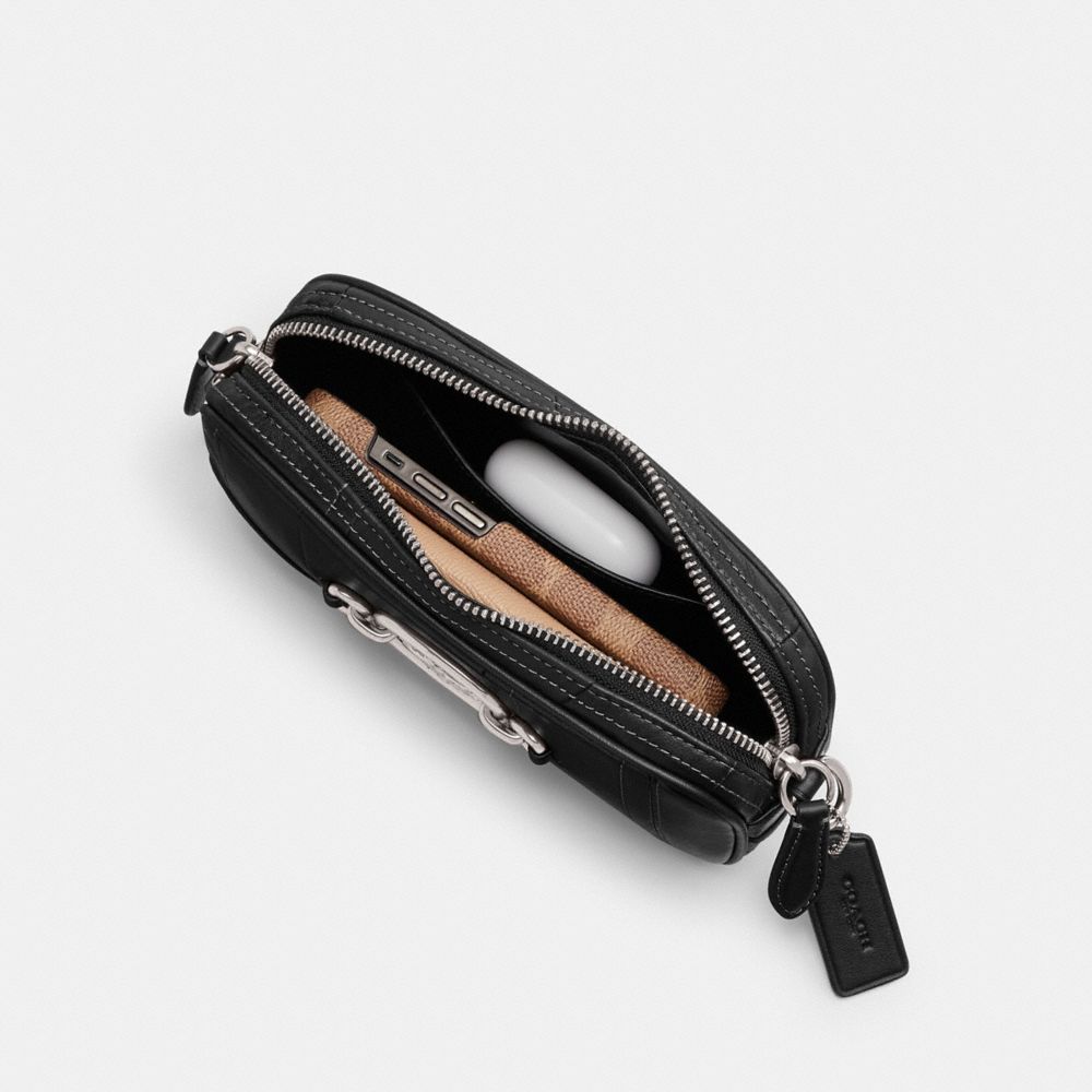 Coach Avery Shoulder Bag In Patchwork Prateadas Pretas | COH864890