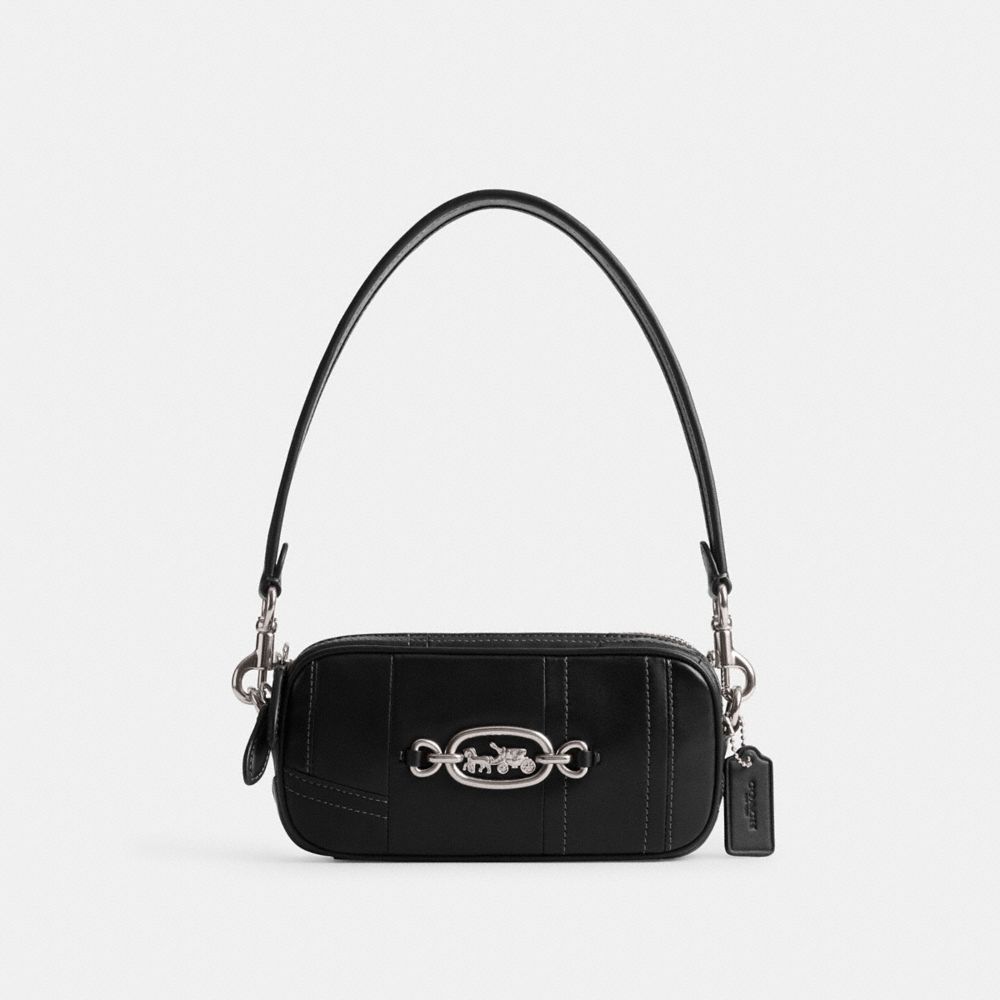 Coach Avery Shoulder Bag In Patchwork Prateadas Pretas | COH864890