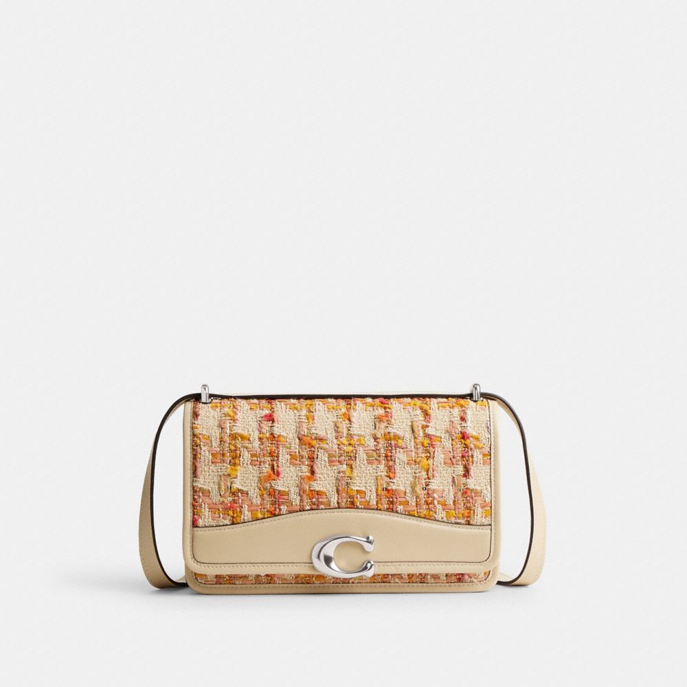 Coach Bandit Shoulder Bag In Tweed Prateadas Multicoloridas | COH864891