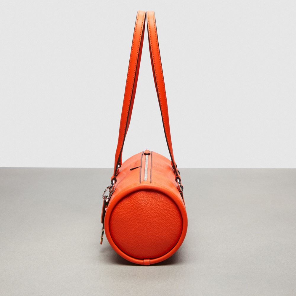 Coach Barrel Bag In Pebbled Coachtopia Leather Laranja | COH864727