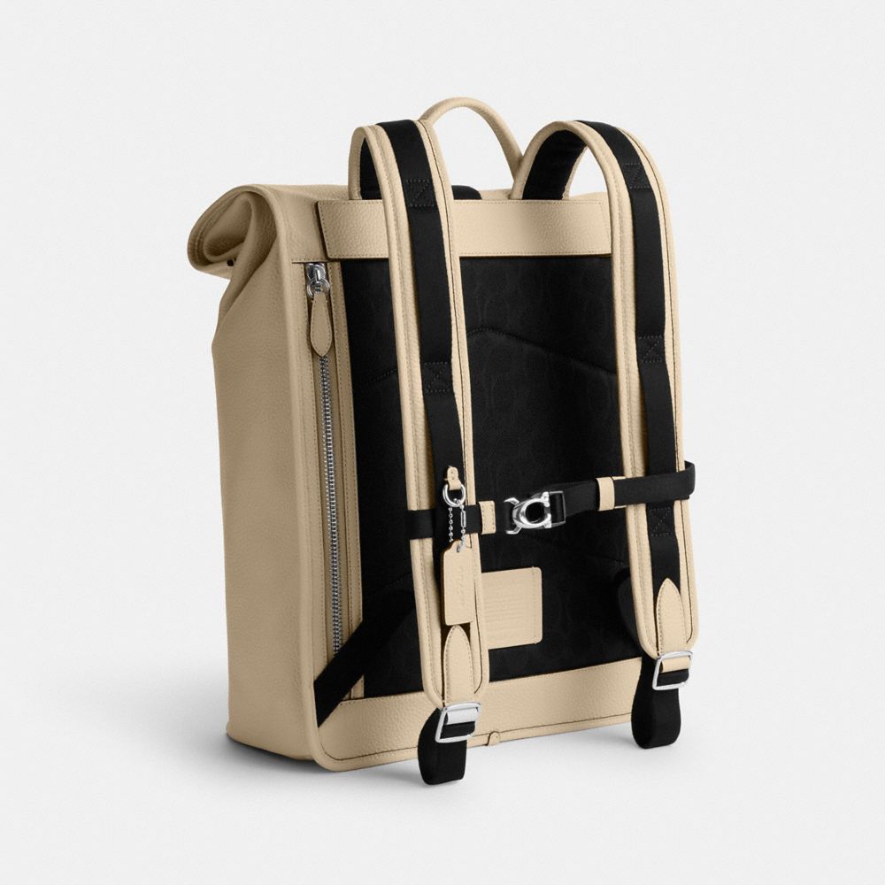 Coach Beck Roll Top Backpack Branco | COH865471