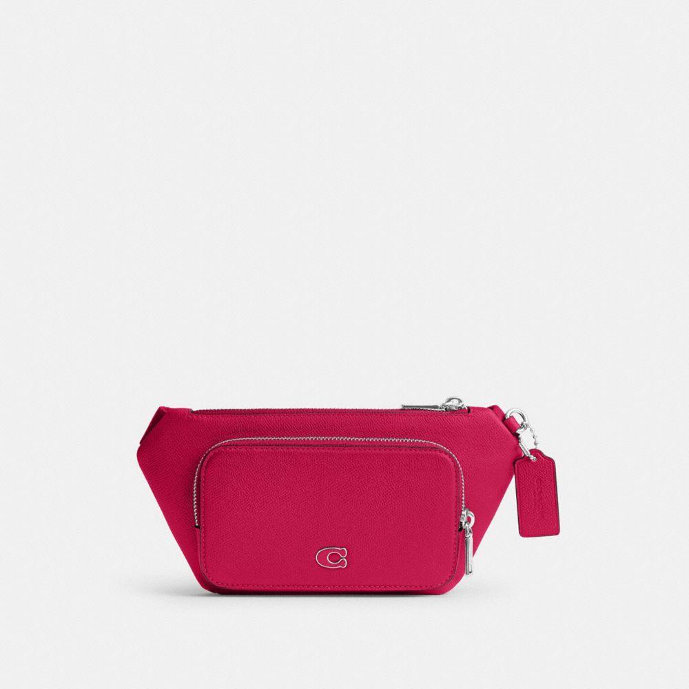Coach Belt Bag With Signature Canvas Interior Detail Rosa | COH865189