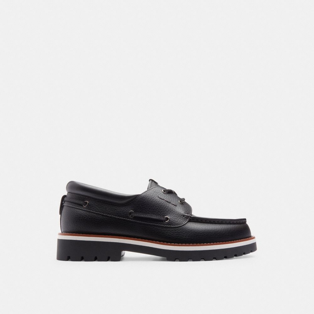 Coach Benson Boat Shoe Pretas | COH866823