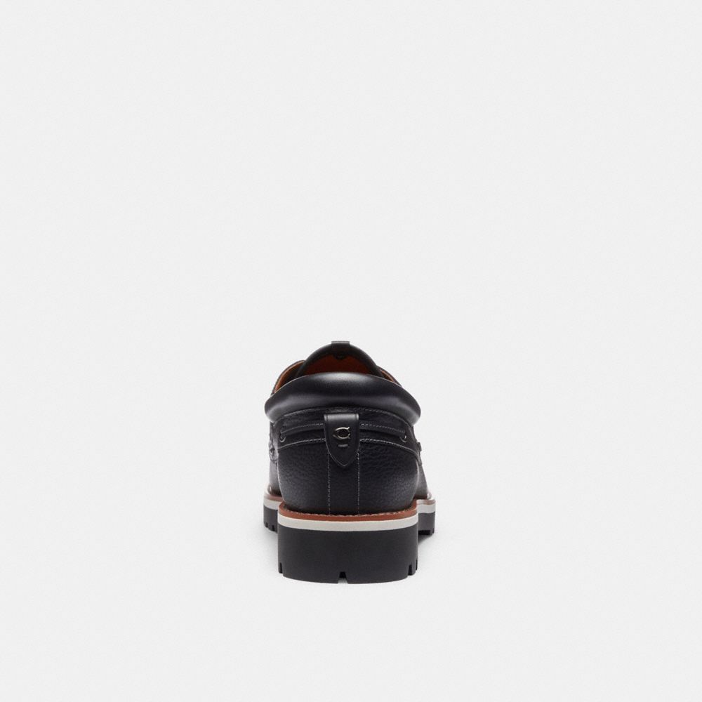 Coach Benson Boat Shoe Pretas | COH866823